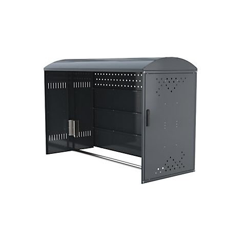 Caja para bicicletas  elemento de ampliación con techo abovedado