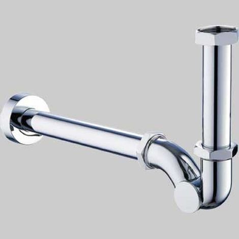 "SIFONE A ESSE IN ABS CROMATO ISP.LATERALE 1"" x 26 - 275 mm"