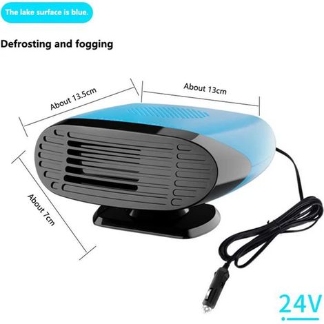 Chauffage de voiture (24 V bleu), convient aux motos et aux 4x4, chauffage avant (1/5)