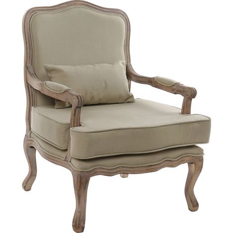 Sillon Madera Lienzo 70X62X95 Cojin Natural (1/5)
