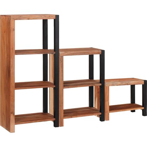 Maison Exclusive - Bücherregal 3 pcs Braun 50 x 30 x 110 cm Massi