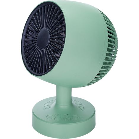 Radiateur électrique céramique PTC 500W oscillant silencieux compact pour bureau et maison vert H6 (1/5)