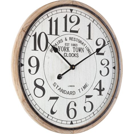 Orologio da parete "Ticking" in acciaio a batteria Ø 60x4.5 h cm (1/2)