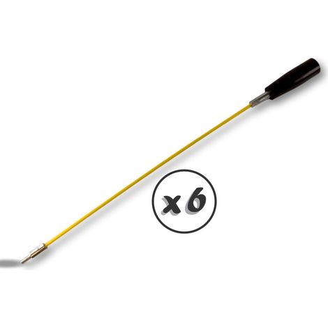 Tringle flexible pour condenseur écouvillon Raccord mâle M6 48 cm - Lot de 6 - Tringle 48 cm (1/5)