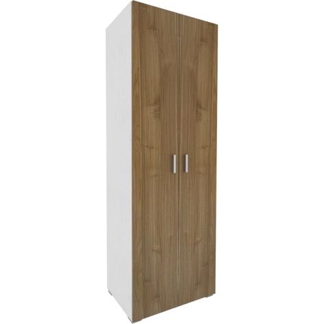 mobile multiuso 2 ante noce stelvio 66x45,1x194,3 cm
