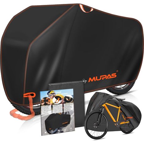 Housse de Vélo Extérieur Protection, Tissu Oxford 210D, 200x110x70 cm, Imperméable, Œillet Cadenas, Boucles Anti-Vent, Poignées Réfléchissantes, Sac Fourni, Pour VAE, VTT, VéloVille (1/5)
