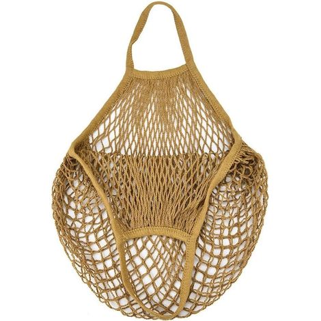 Sac de Courses en Filet de Grande capacité Portable Poche de Filet Sac à provisions réutilisable Ficelle Sac d'achat Shopping (C, 32 X 38 X 15cm) (1/5)
