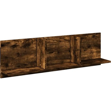 Maison Exclusive - Mobile a Parete 100x16,5x30 cm Rovere Fumo in Truciolato