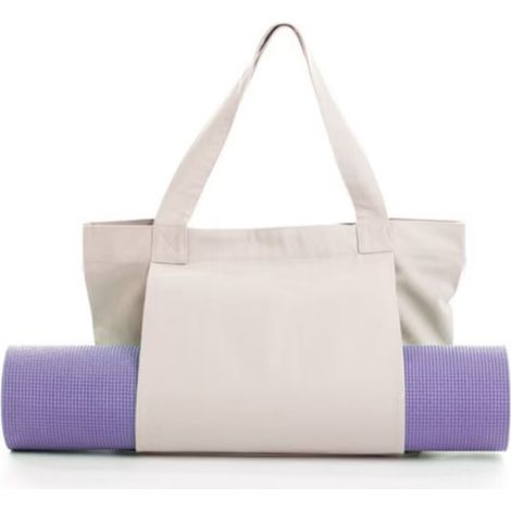 Prati Canvas-Tasche für Yoga, Outdoor-Sportausrüstung, Reisematte, weiße Umhängetasche (1/4)