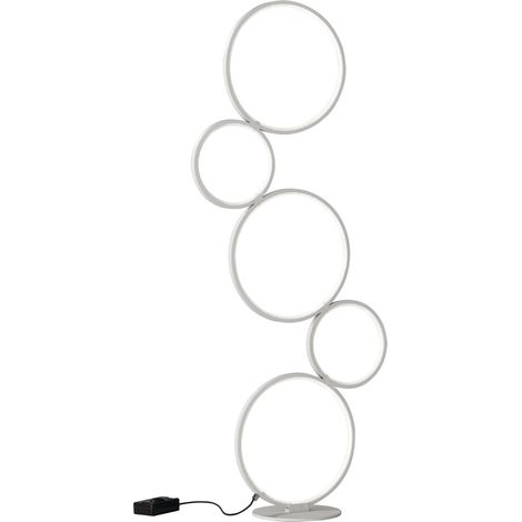 Piantana da Interno a LED in Metallo Bianco Opaco (1/3)