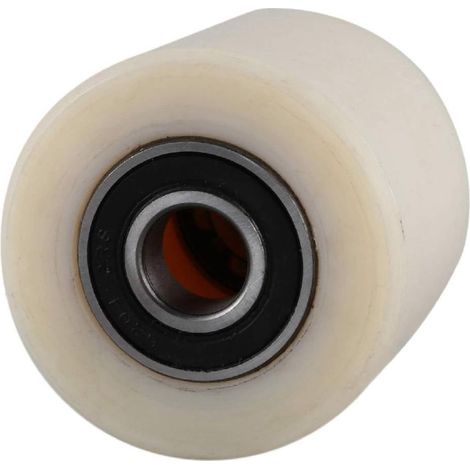 Rullo per transpallet di ricambio rivestito in nylon mozzo su cuscinetti a sfera schermati (1/3)