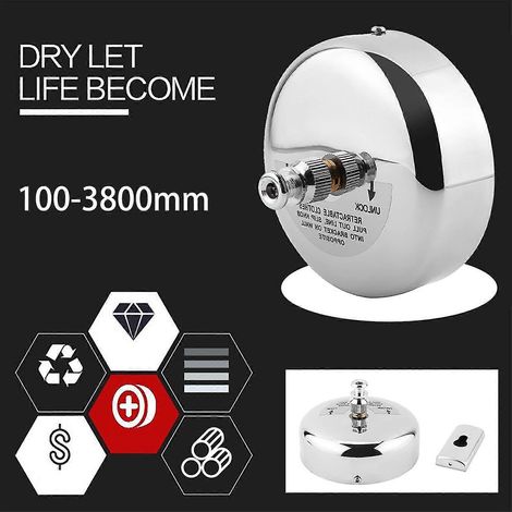 Étendoir à linge télescopique en acier inoxydable 304, étendoir à linge d'intérieur pour hôtel, étendoir à linge de balcon invisible, étendoir à linge A (1/4)