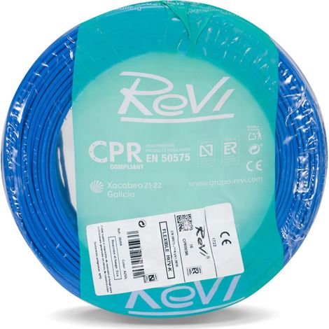 6 mm² blaues Elektrokabel, 50 m Flexibles PVC-Kabel Elektrokabel (1/5)