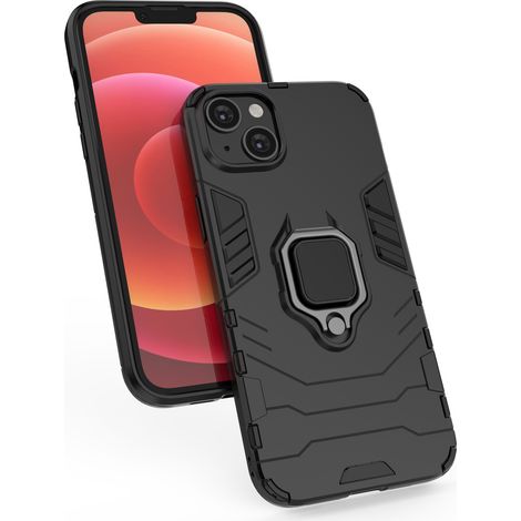 Ring Armor, custodia protettiva per iPhone 14 con supporto magnetico, colore nero. (1/5)