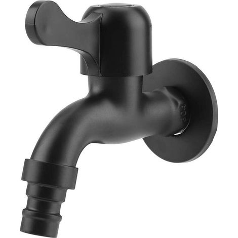 Robinets de salle de bain Robinet mural noir Robinet à ouverture rapide Robinet extérieur en acier inoxydable 304 (1/5)