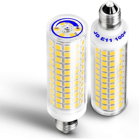 Ampoules LED E11 JDE11 4000K à intensité variable, IRC élevé, économie d'énergie, remplacement des halogènes pour lustres (lot de 2) (1/5)