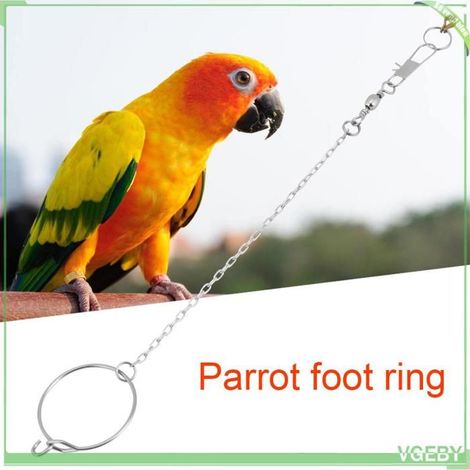 VGEBY jouet de pied de perroquet VGEBY Jouet de perroquet 3.5/4.5/5.5mm en acier inoxydable pour animaux de 4,5 mm / 0,2 pouces (1/5)