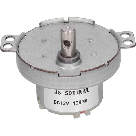 Moteur à engrenages 40RPM DC12V JS‑50T pour équipement industriel et contrôle motorisé (1/5)