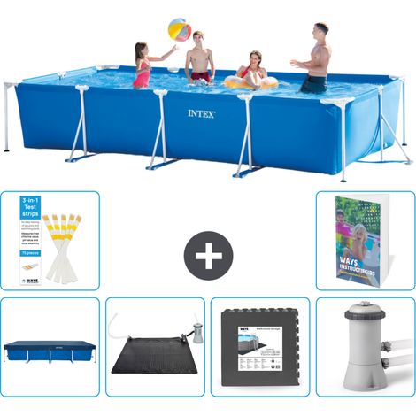 Rechteckiger Frame Pool - 450x220x84 cm - 7-teilig S21