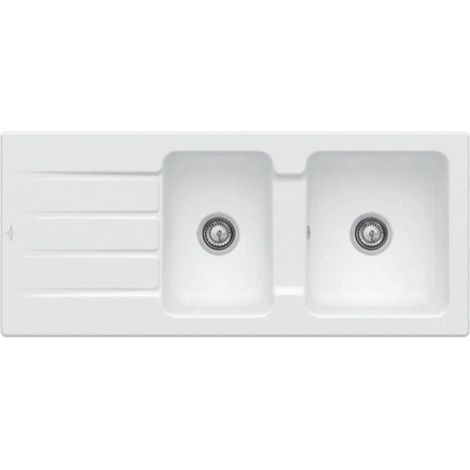 V&B Spüle ARCHITECTURA 80 1160x510mm Handbetätigung stone white