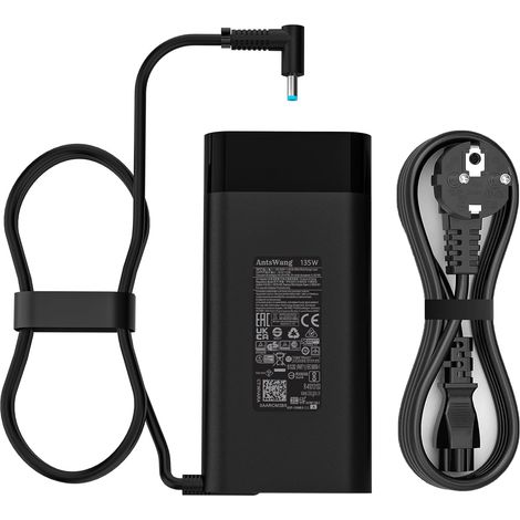 135W Adaptateur pour HP Spectre X360 15 16 Pavilion Gaming 15 16 15-ec0751ms 15t-df100 CTO Omen 15 17 Envy 13 14 Chargeur Ordinateur Portable L15534-001 TPN-DA11 TPN-CA13 19.5V 6.9A Alimentation (1/5)