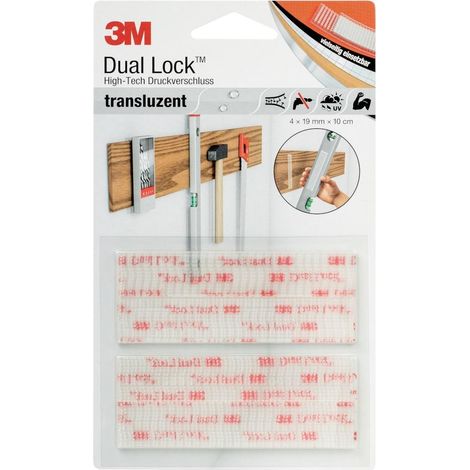 3M Dual Lock High-Tech Druckvers. 4 x 19 mmx10cm (1/2)