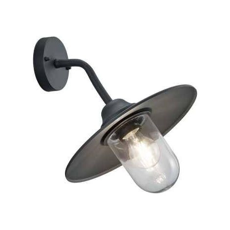 Applique murale LED extérieure E27 anthracite – IP44 – fonte d'aluminium et verre – 40W maximum – pour espaces extérieurs – Trio Lighting