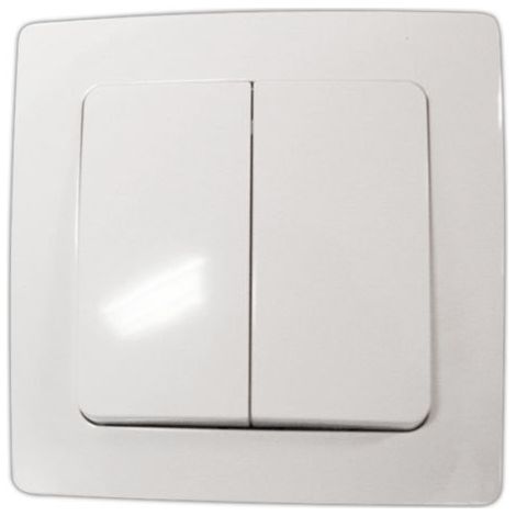 Double interrupteur encastré 10 A/250 V Electro Dh 36.535/DC/B 8430552137763