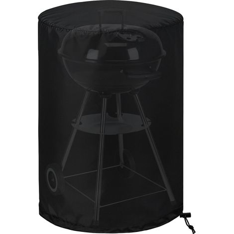 Housse Barbecue Extérieure Ø90×120 cm, 420D Oxford Imperméable pour Housse Barbecue Rond, Polyester Grande Taille Housse Plancha Exterieur, Anti-UV et Anti-Poussière, Protège Votre Grill (1/4)