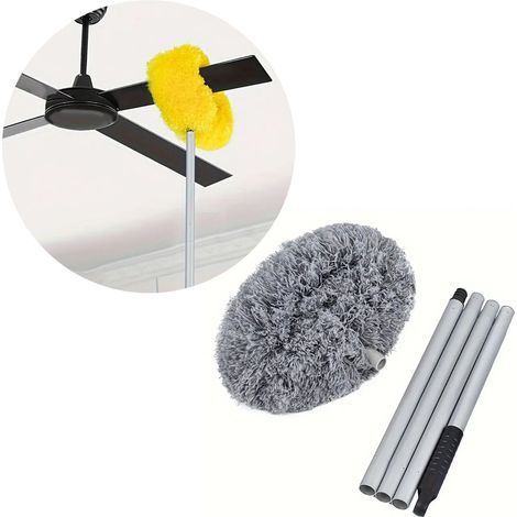 Plumeau idéal pour ventilateur de plafond avec rallonge lavable, nettoyant et amovible pour les plafonds hauts, les ventilateurs et les meubles (1/5)
