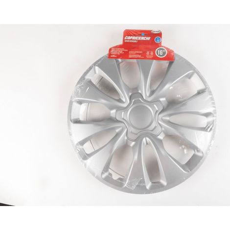 Copricerchio auto grigio singolo monte carlo 16'' in ABS