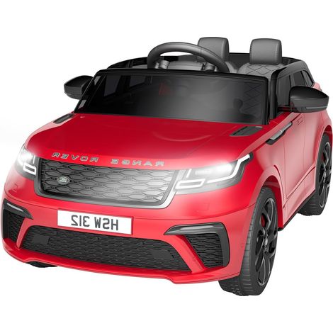Voiture ÉLectrique Enfant 12V Land Rover Licenciée - VéHicule Tout-Terrain avec TéléCommande, Musique, USB, TF, MP3 - Jouet Enfant 3 Ans Et Plus(Rot) (1/5)