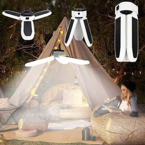 Lampe d'extérieur portable, lanterne de camping, lampe solaire LED, batterie externe rechargeable, éclairage extérieur puissant, lampe de poche portable, lampe de secours