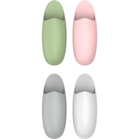 Lot de 4 pelles en silicone pour cuisine et salle de bain - Ergonomique - À coller sur un support pour accessoires de cuisine (1/5)
