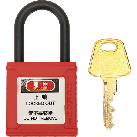 Ortviai Cadenas de sécurité industrielle insulé loto BD-G310 avec une clé
