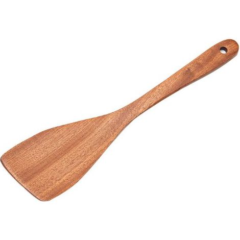 Ensemble d'ustensiles de cuisine en bois d'acacia, spatule durable, poêle anti-rayures et antiadhésive avec poêle, écologique et ergonomique (1/3)