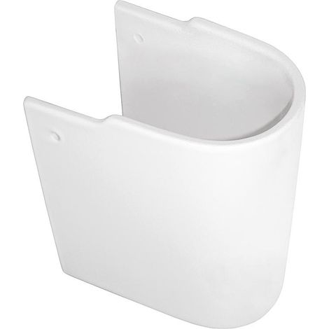 Demi-colonne 'CONNECT ARC' K C 001 WBUK céramique blanche lxPxH=195x340x280mm pour lavabo