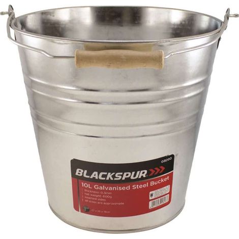 10L Galvanised Steel Bucket