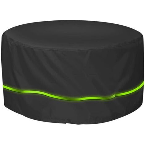 Waterproof Outdoor Garden Furniture Cover, 210D  Fabric Garden Furniture Tarp, Windproof, UV Resistant, Protective Cover for Garden Table, Round 128x71cm (1/4)