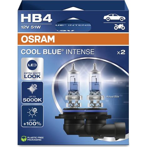 2x HB4 OSRAM BLU FREDDO INTENSO LED EXTRA BIANCO ASPETTO (1/4)