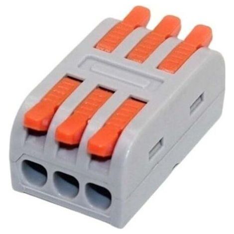 10pcs Pluggable Electrical Lighting Terminal Block Connectors, Compact Lever Nut Conductor Connector, Cable Connector Block (1/4)