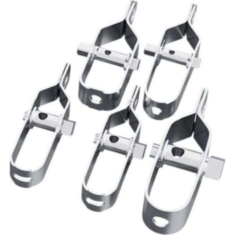 Ensemble de 5 tendeurs en acier galvanisé pour fil de clôture ou autres matériaux 100 m (1/4)
