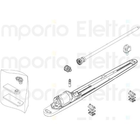 beninca pièce détachée moteur pour bob5 230v avec boîtier inférieur pour bob50m 9688199