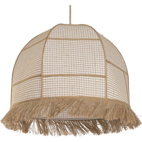 Lampara Techo Fibra 50X50X140 Flecos Natural (1/5)
