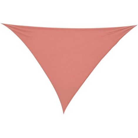 Voile d'ombrage Triangulaire Grande Taille 4 x 4 x 4 m polyéthylène Haute densité résistant aux UV Coloris Rouge Rouille (1/5)
