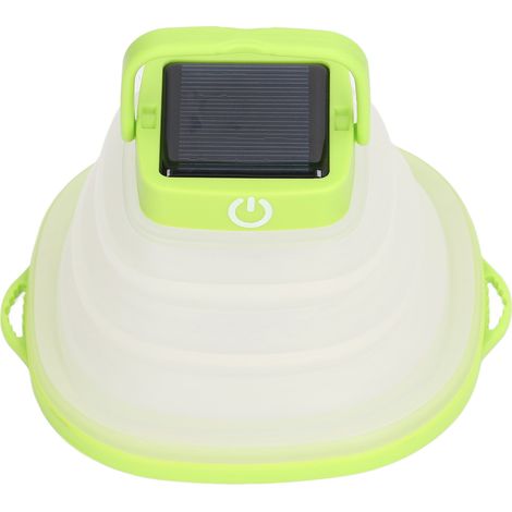 Lampe solaire pliable multifonctionnelle, rechargeable par USB, réglable sur 3 niveaux d'intensité. (1/5)
