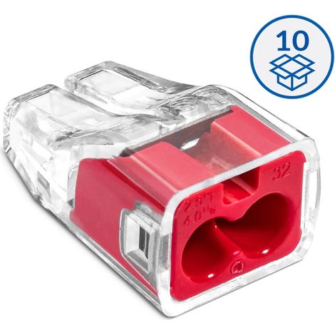 Connettore rapido SCP2 B10 IDEALE per cavi rigidi e multifilari, 2 vie, 4 mm, 32 A, 450 V 88001001 /10 pz./