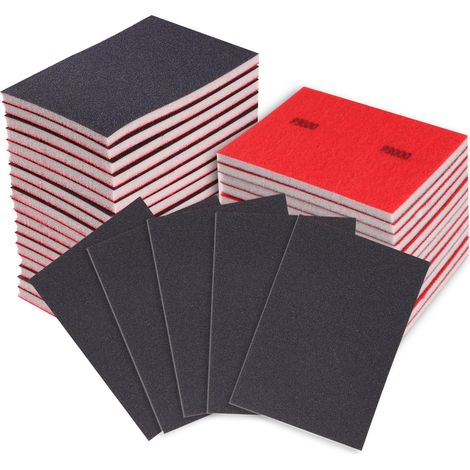 Lot de 24 éponges abrasives, grain P180-P3000 (1/5)