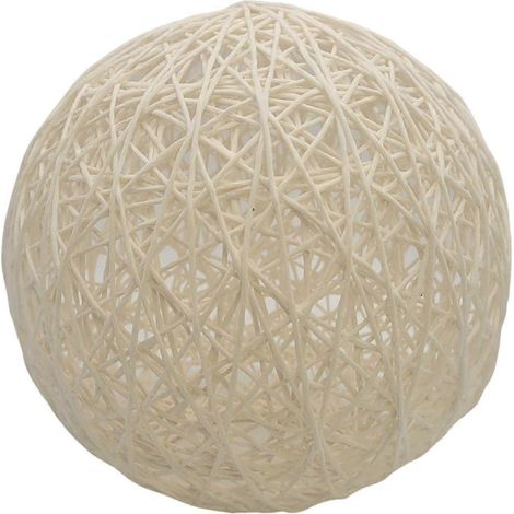 Abat-jour décoratif en corde de papier, abat-jour boule, lanterne, protection d'ampoule, suspension rustique pour couloir, restaurant, bar (1/5)