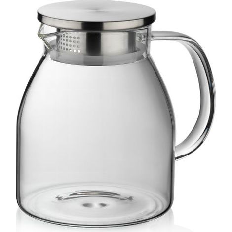Brocca Kela, vetro borosilicato/acciaio inox, 1,2 l (1/5)
